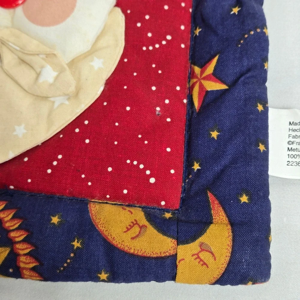 Franco Celestial Starry Night Sky Santa Claus Holiday Pot Holder Cotton 2236